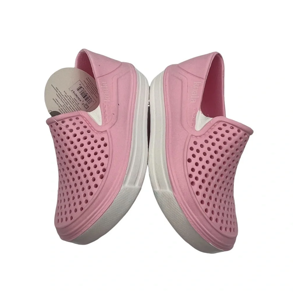 NWT Koala Kids Pink Slip On Water Shoes Size 7 Toddler Girl's